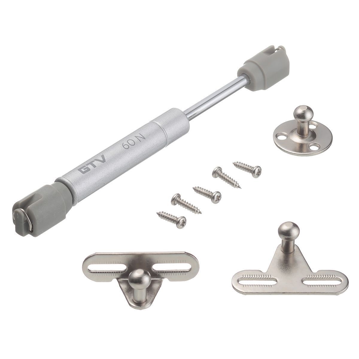 Кронштейн газовый  60N, L=160мм, серый, GTV