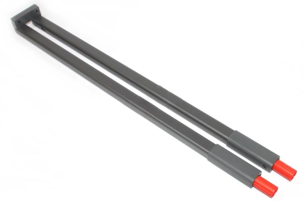 К-т рейлингов ALPHABOX квадратный, L=400мм, антрацит, для деревянной задней стенки, Samet