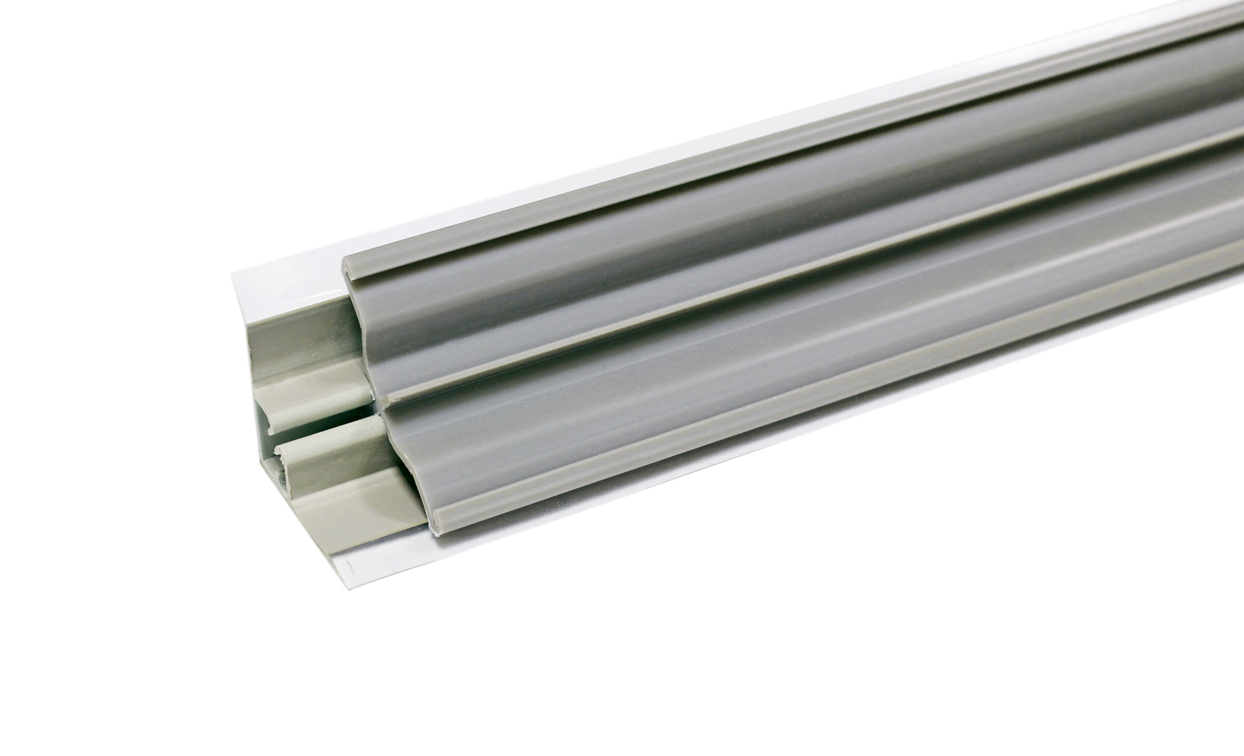 Плинтус кухонный пластиковый Комфорт, L=3050мм, серый