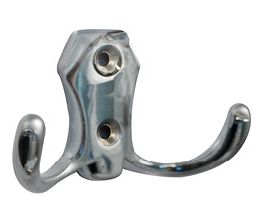 Крючок, 585, двухрожковый, металл, хром