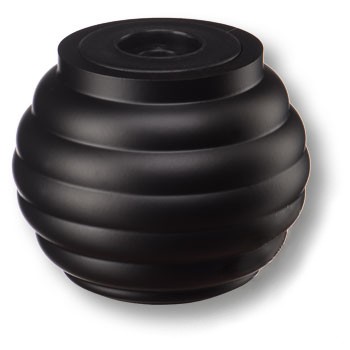 Опора декоративная мебельная, h=65, d=80мм, алюминий, черный