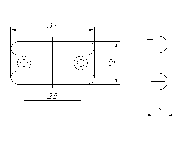 Подпятник накладной пластиковый, бежевый