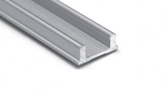 Нижняя направляющая, двойная для стекла L=2000мм, алюминий