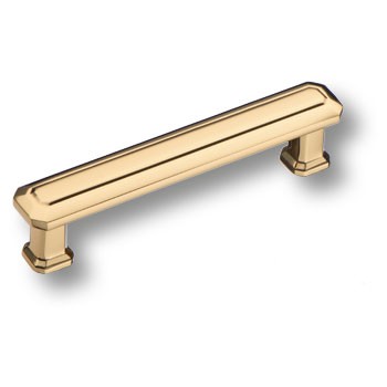 Ручка-скоба, 1101096MP11, 96мм, металл, глянцевое золото