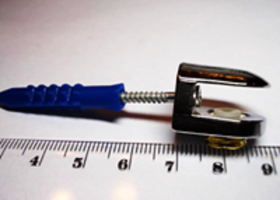 Полкодержатель для стекла 4-6мм, пластик, хром (шуруп в комплекте)