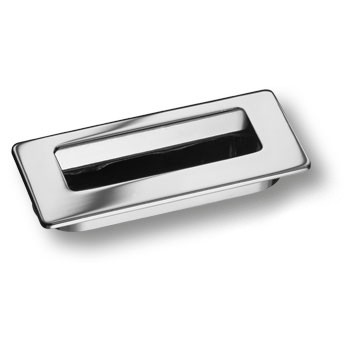 Ручка врезная, 3703-400, 78мм, металл, глянцевый хром