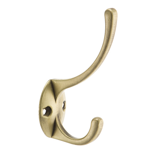 Крючок, KR 0030, двухрожковый, античная бронза