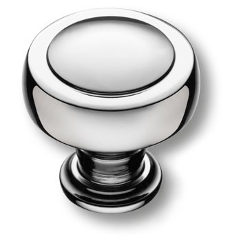 Ручка-кнопка, 1915 0032 CR, d=32мм, металл, глянцевый хром