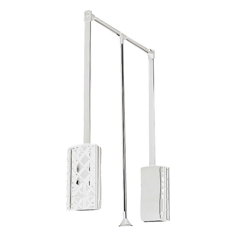 Пантограф масляный, 645-910мм, до 8кг, сталь, хром/белый, GTV