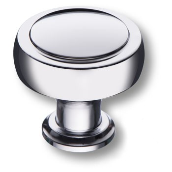 Ручка-кнопка, 1915 0038 CR, d=38мм, металл, глянцевый хром