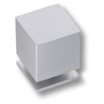 Ручка-кнопка, 1954 0025 CBM, 32х25х25мм, металл, матовый хром