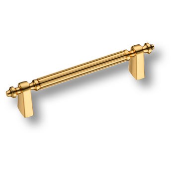 Ручка-скоба, 1121128MP11, 128мм, металл, глянцевое золото