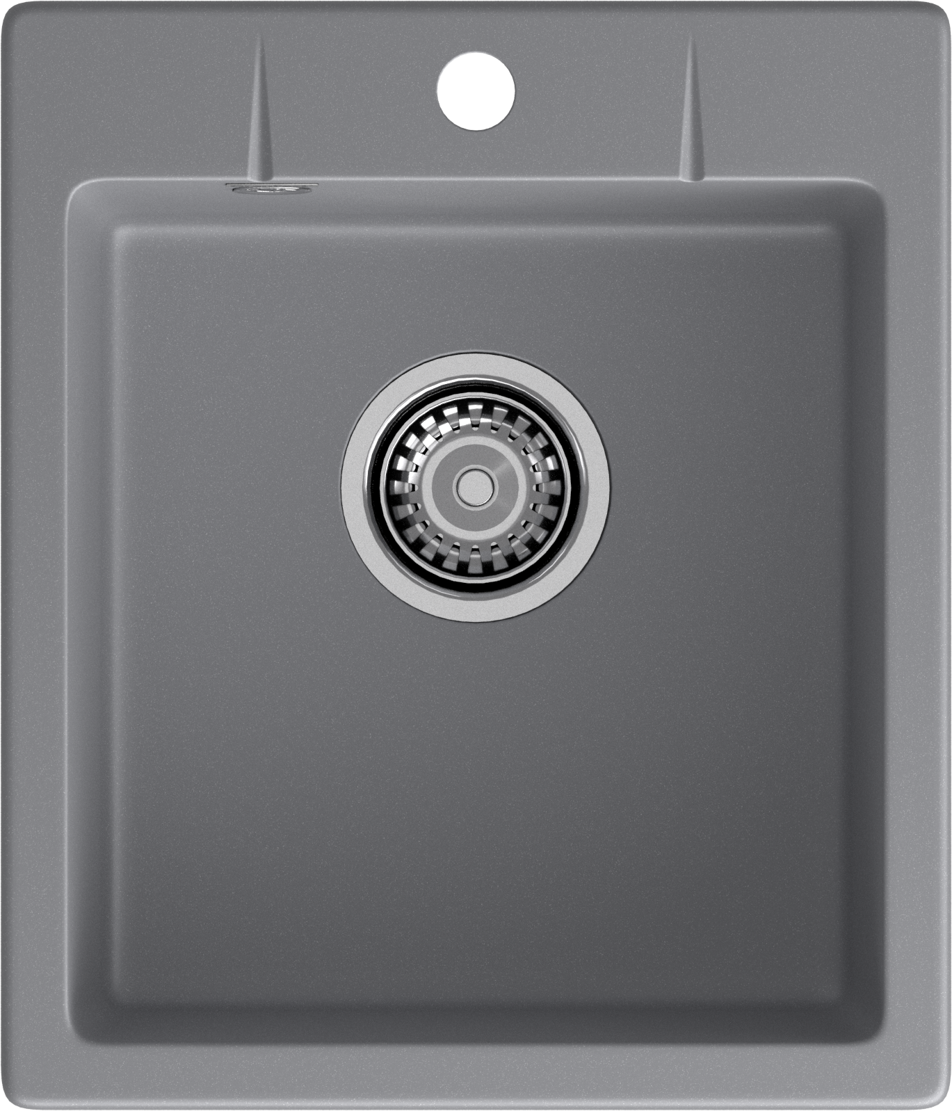 Мойка GranFest URBAN 242, 420х490 мм, темно-серый