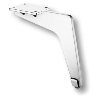 Опора декоративная мебельная, 150х57х170мм, металл, глянцевый хром