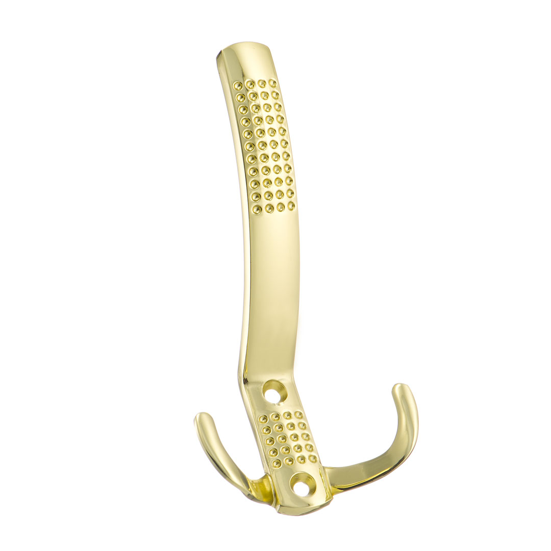 Крючок, KR 0070, трехрожковый, золото