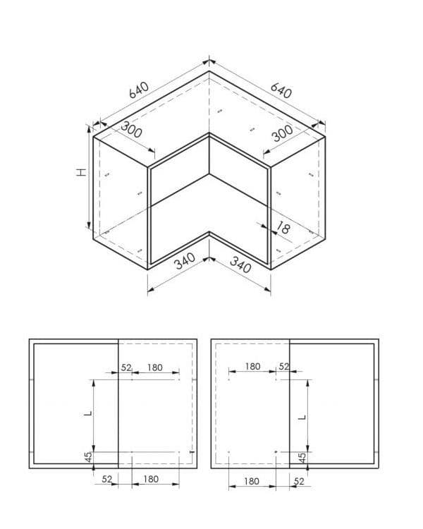 Сушка в угловую базу, 600х600мм, хром, Китай