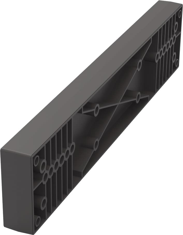 Проставка 450 мм для полки Конеро, черный, Kessebohmer