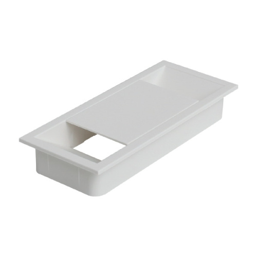 Заглушка для кабель-канала прямоугольная, белый