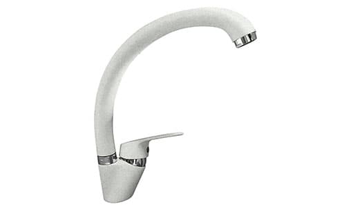 Смеситель GranFest Quarz Z3323, белый