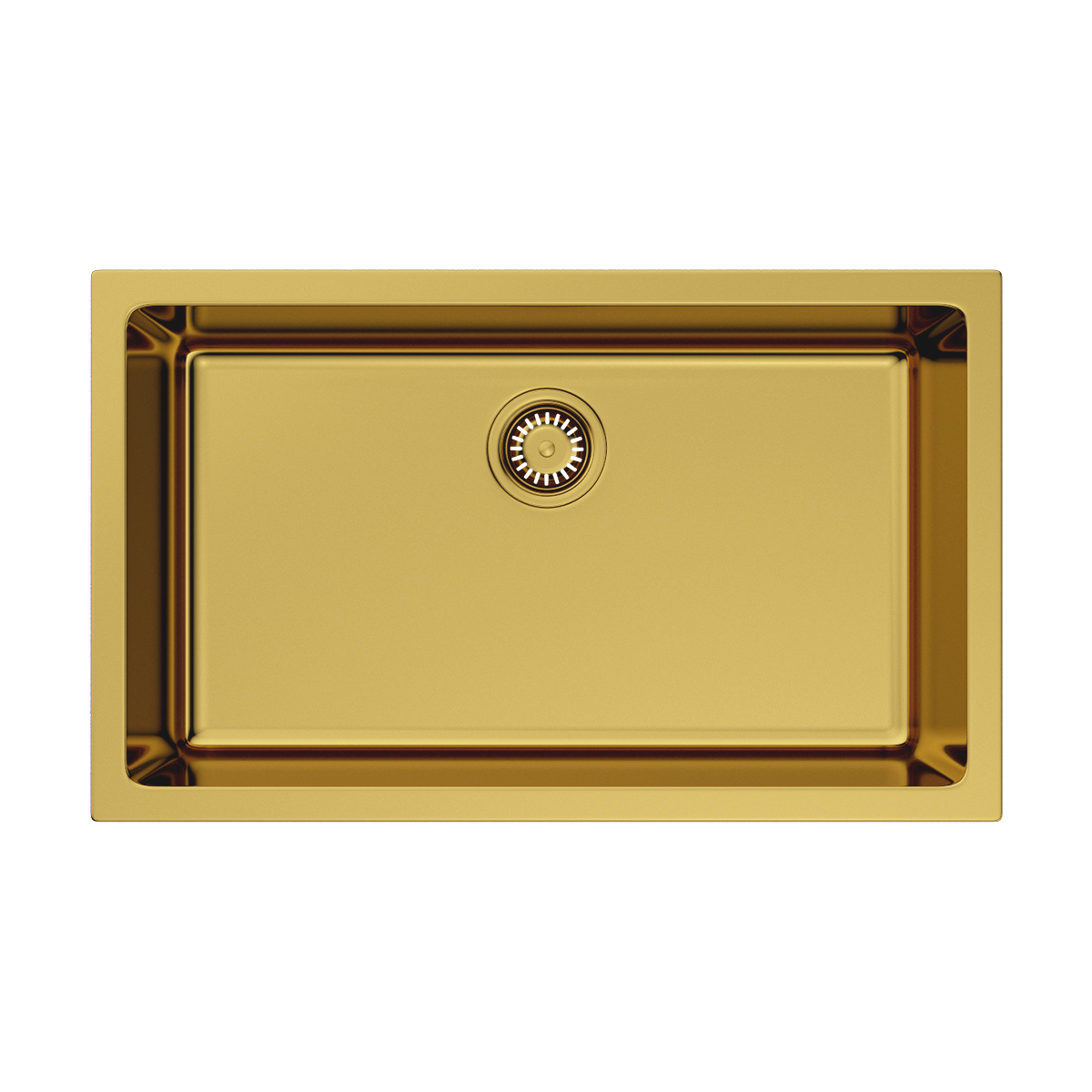 Мойка Okinoshima 76-U/I-G Glossy, Natceramic/золото