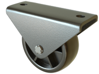 Опора прямоходная большая, Ø40мм, пластик, черный, h=44мм