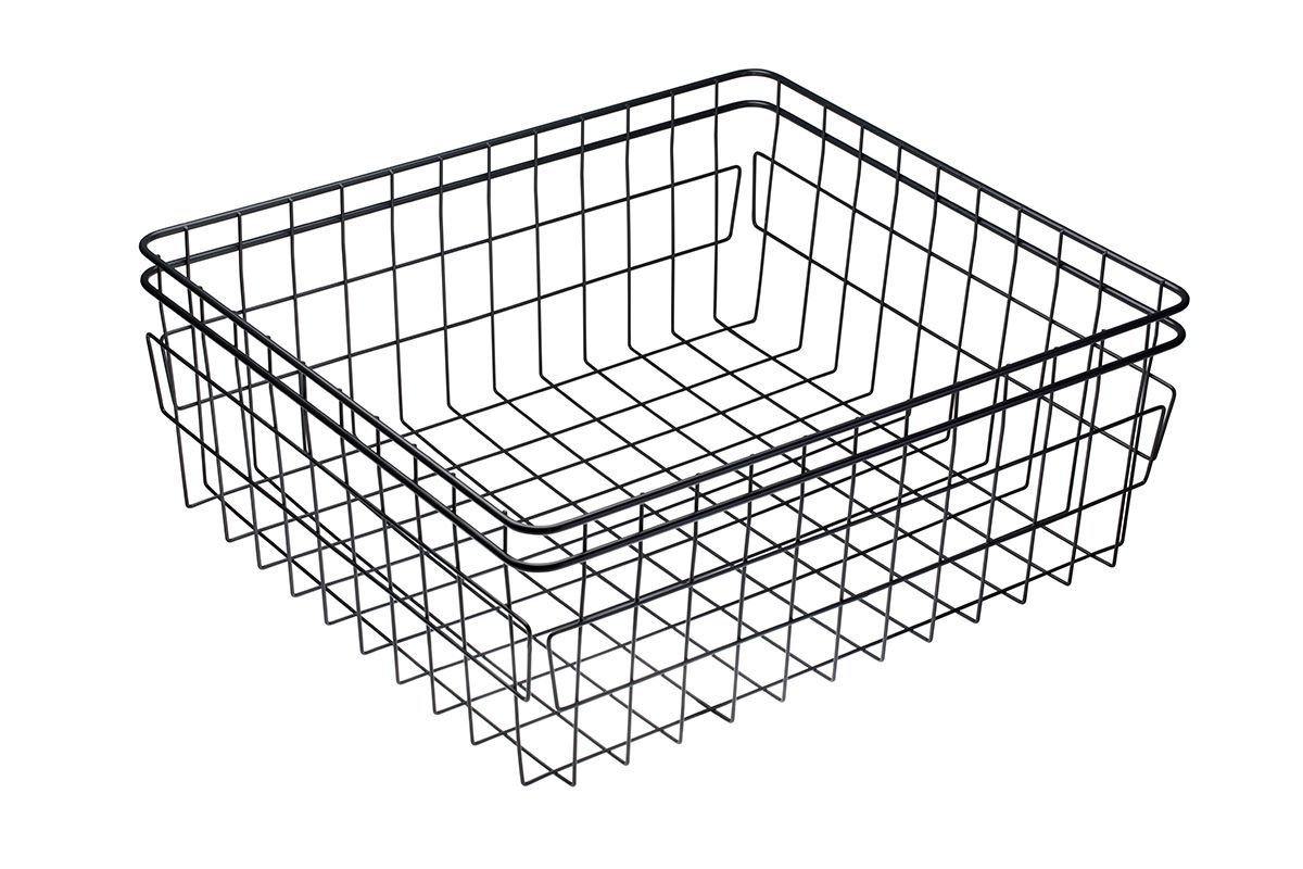 Корзина для белья в шкаф на 600мм, 460х520х233мм, без направляющих, графит