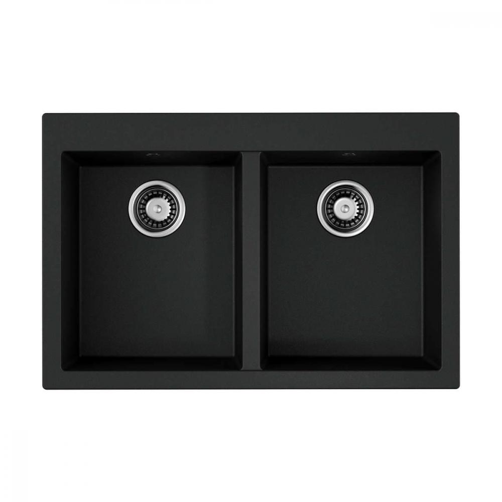 Мойка Bosen 80-2-BL, Tetogranit/черный