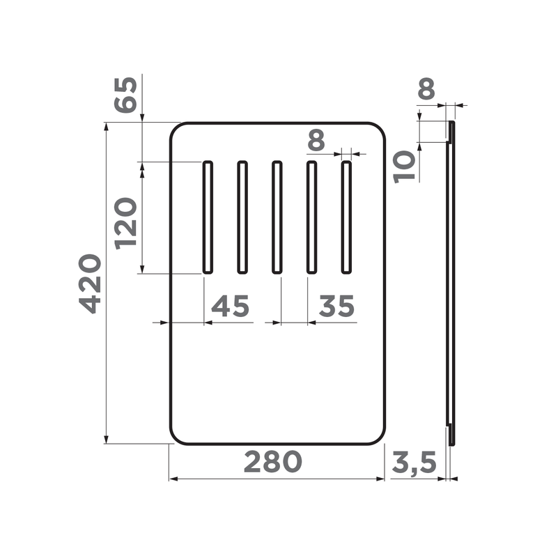 Разделочная доска CB-YAMAKAWA WD, дуб