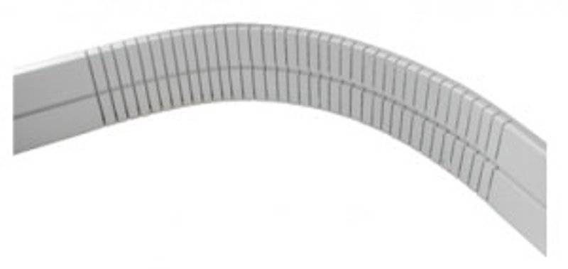 Цоколь гибкий, h=100мм, L=980мм, пластик, антрацит (19), Россия