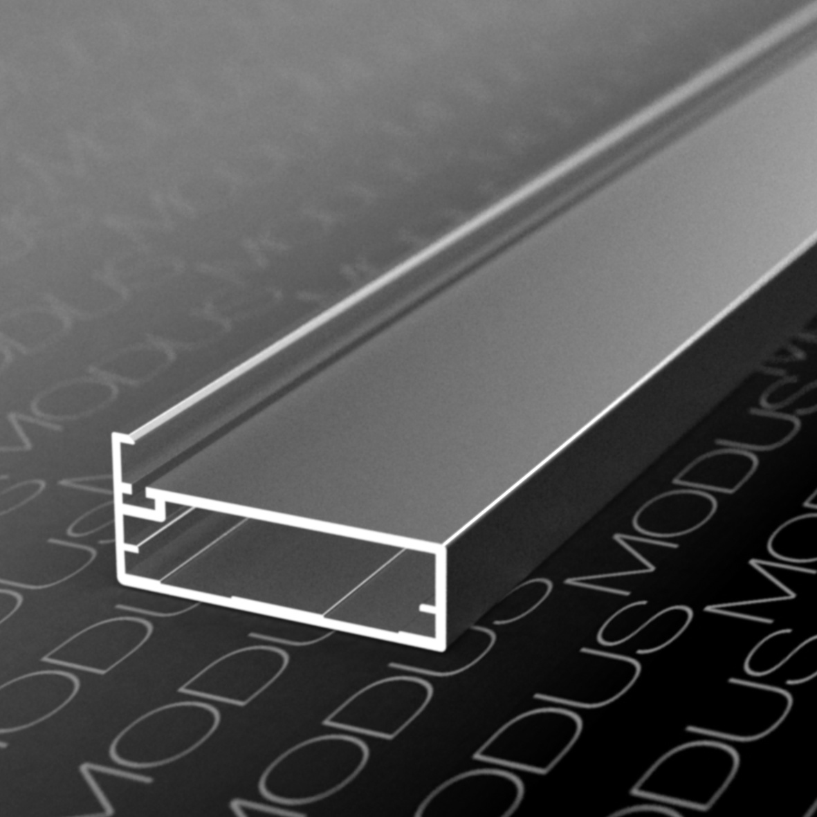 MZ17 Алюминиевый профиль для стекла, 45х20,2мм, L=6000мм, латунь