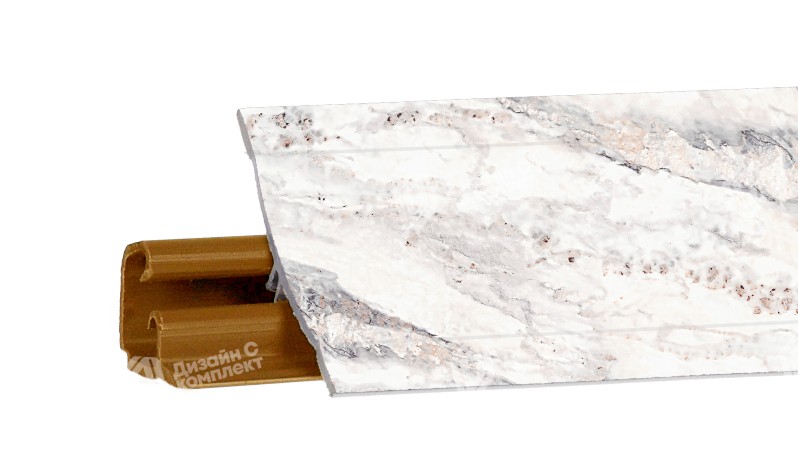 Плинтус LB-23, мрамор империал, 3000мм, Россия