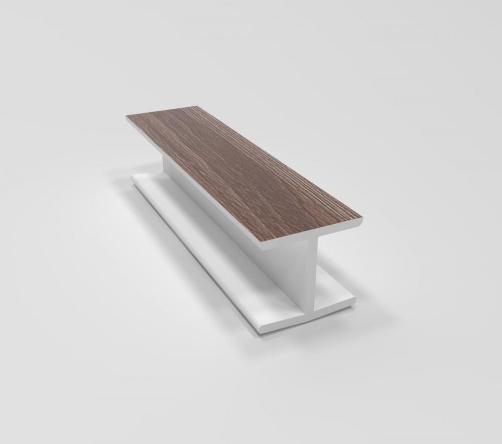 Соединительный элемент для цоколя, h=100мм, пластик, шимо темный, Россия