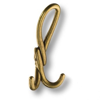 Крючок, Dugum Hook Big-Antik, двухрожковый, металл, античная бронза
