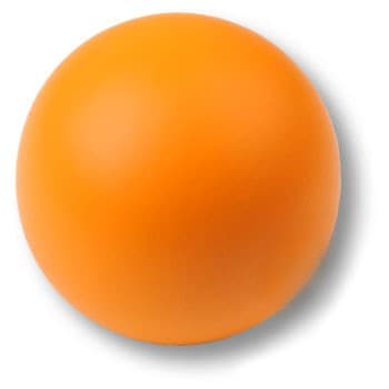 Ручка-кнопка, 445NA1, d=50мм, дерево, оранжевый матовый, "Шар"