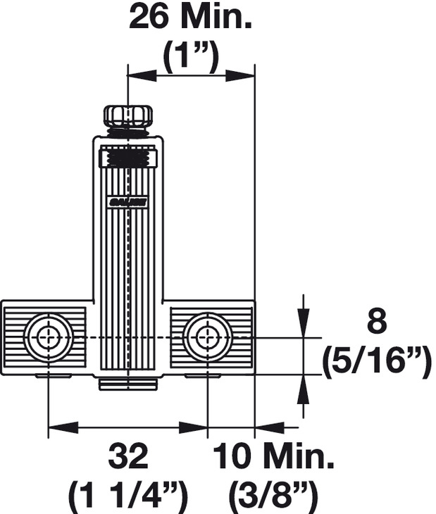 Крестовой адаптер для накладных защелок Push 356.06.462/356.06.472, пластик, бежевый, Hafele