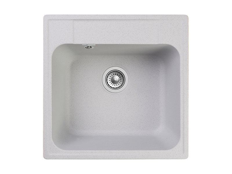 Мойка GranFest QUARZ 48, 478х478 мм, серый (квадратная, без сифона)