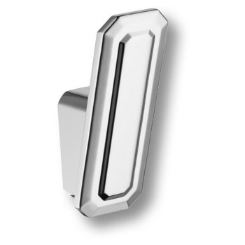 Крючок, 7101010MP02, однорожковый, металл, глянцевый хром