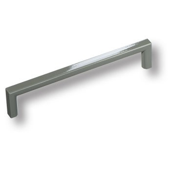 Ручка-рейлинг, 6765-583 GREEN BRIGHT, 128мм, металл, зеленый глянцевый