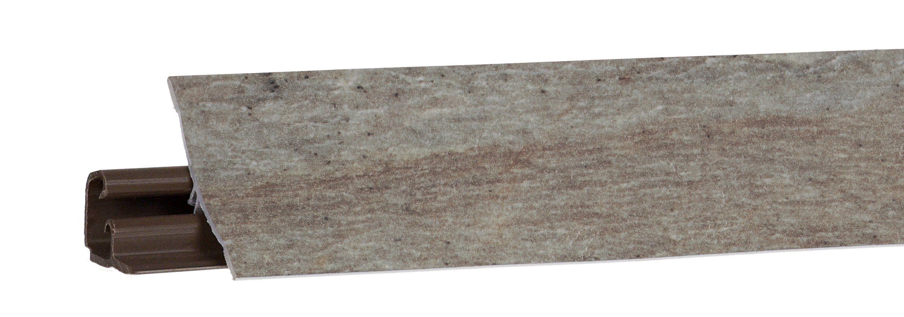 Плинтус LB-23, оникс серебристый, 3000мм