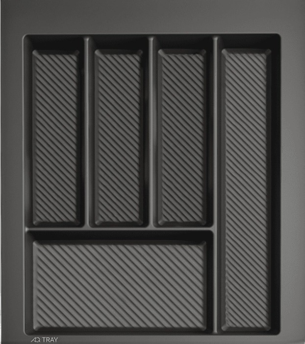 Лоток для кухонных принадлежностей TRAY 450, 340-400х420-490мм, графит, AQ