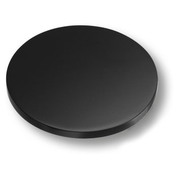 Ручка-кнопка, 7207 0090 AL6-AL6, d=90мм, металл, черный