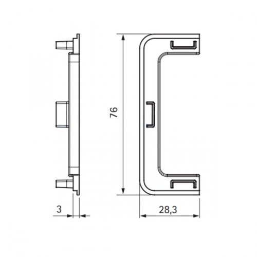 Комплект открытых заглушек для 80/G1.3AL.29, матовое золото