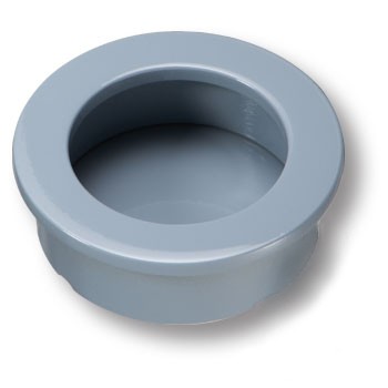 Ручка врезная, 3511-580 BLUE BRIGHT, d=40мм, металл, голубой глянцевый