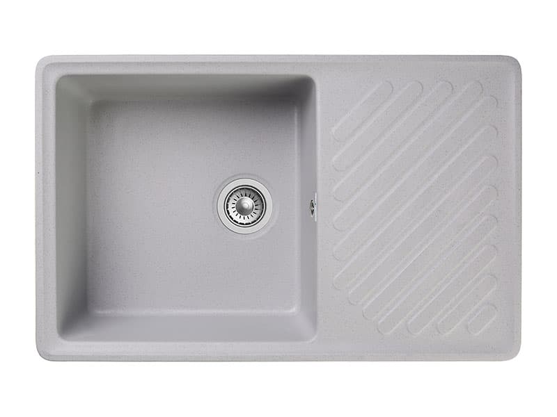 Мойка GranFest QUARZ 52, 753х476 мм, серый (прямоугольная, без сифона)