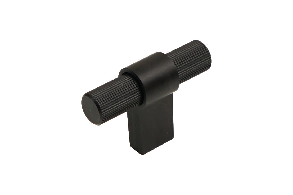 Ручка-кнопка, 846, 50х15х35мм, металл, черный матовый