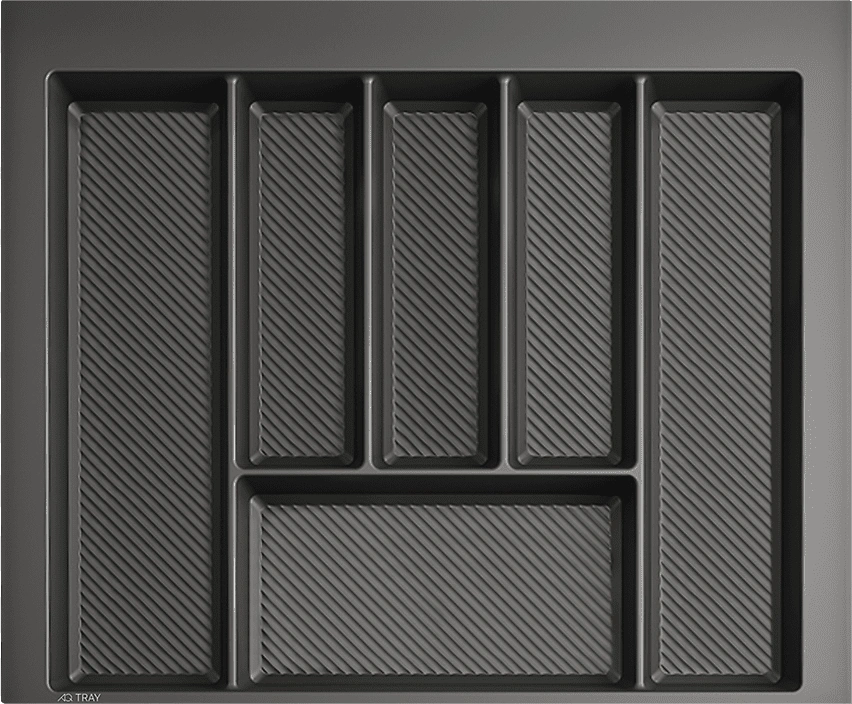 Лоток для кухонных принадлежностей TRAY 600, 490-550х420-490мм, графит, AQ