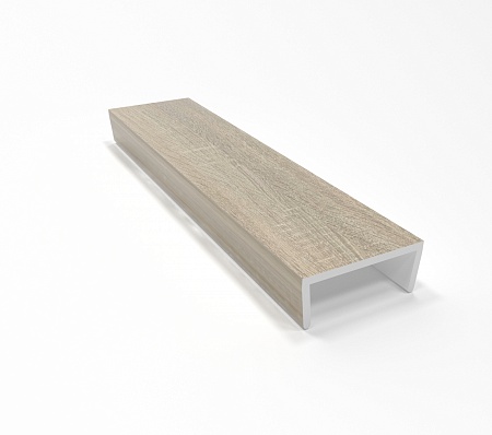 Торцевая заглушка для цоколя, h=1000 мм (1 метр), пластик, дуб сонома, Россия