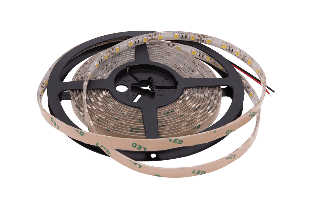 Лента 10х2.5х5000мм, SMD 5050, 12В, нейтральный, 14.4 Вт/м, 60 диодов/м, 750 Лм/м, IP65, SWG