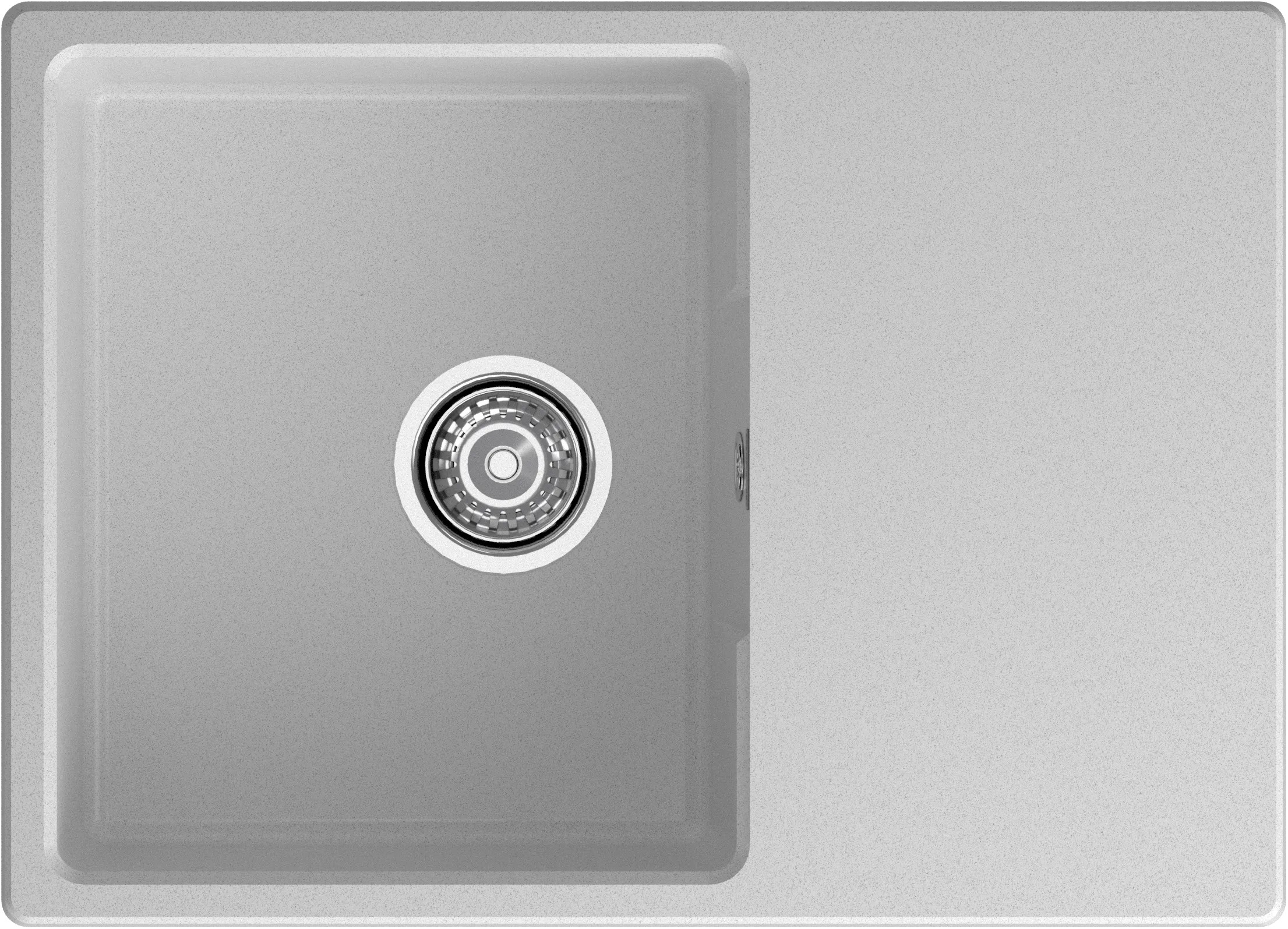 Мойка GranFest URBAN 668L, 680х490 мм, серый