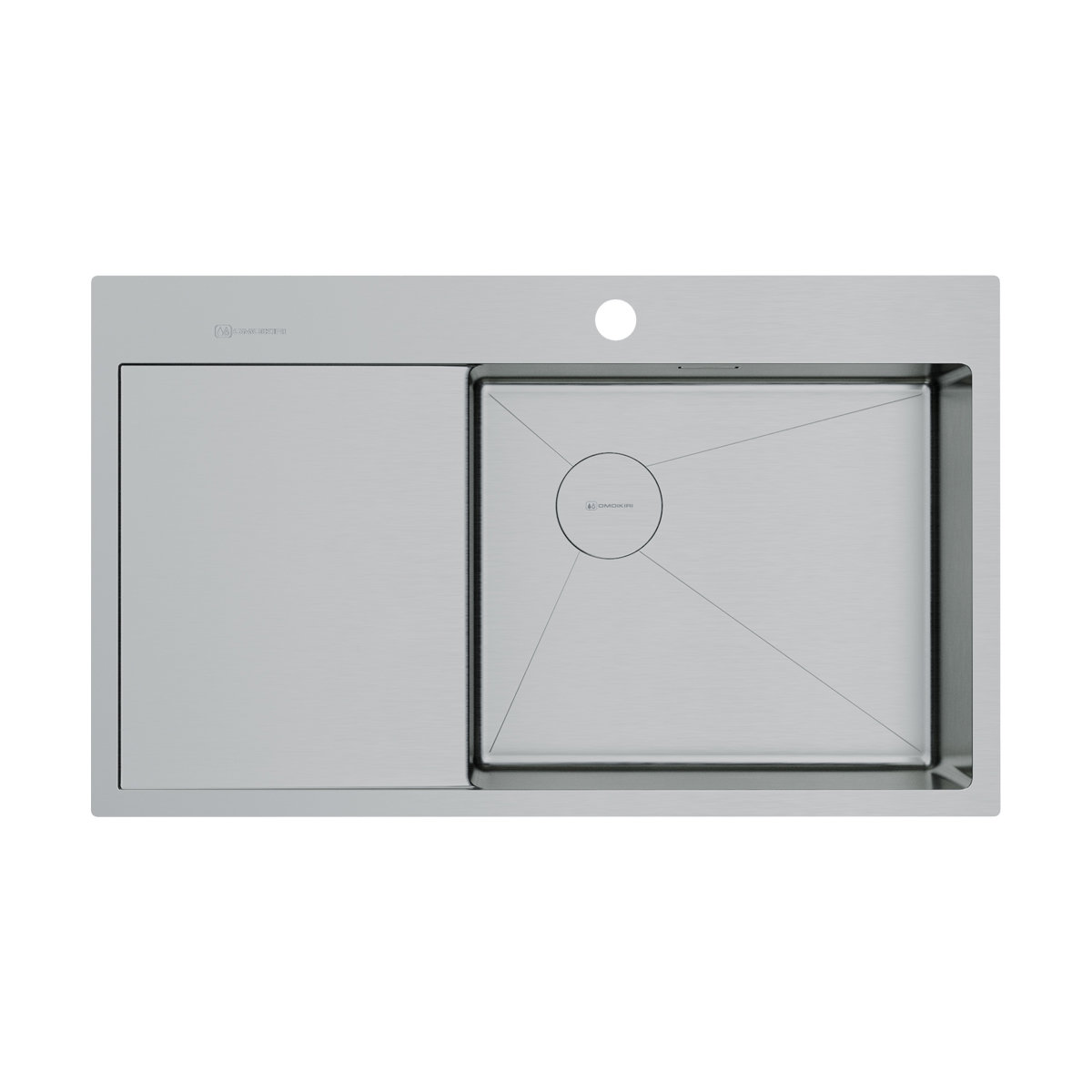 Мойка Akisame 86-IN-R Side, нержавеющая сталь, нержавеющая сталь